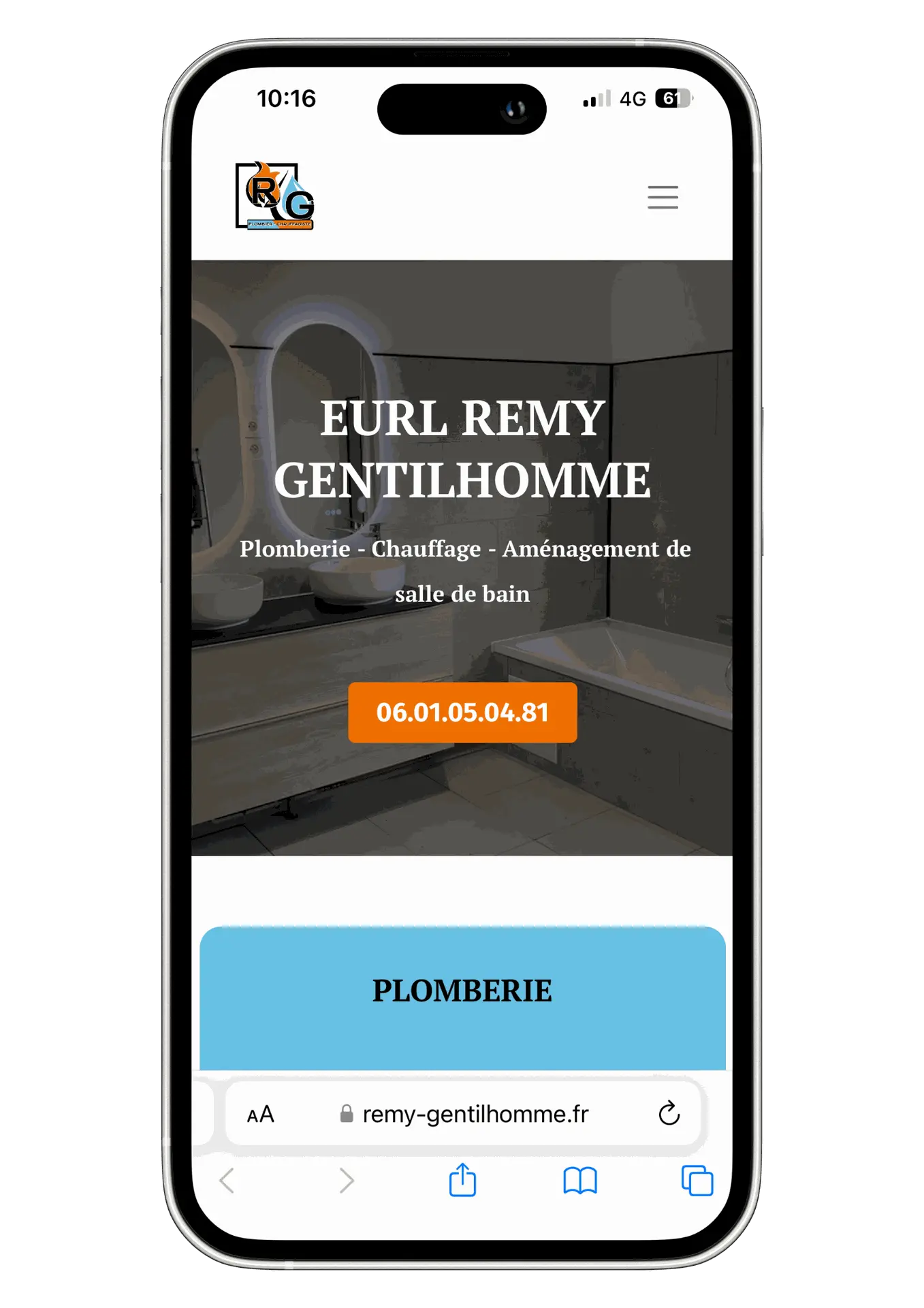 Site EURL REMY GENTILHOMME